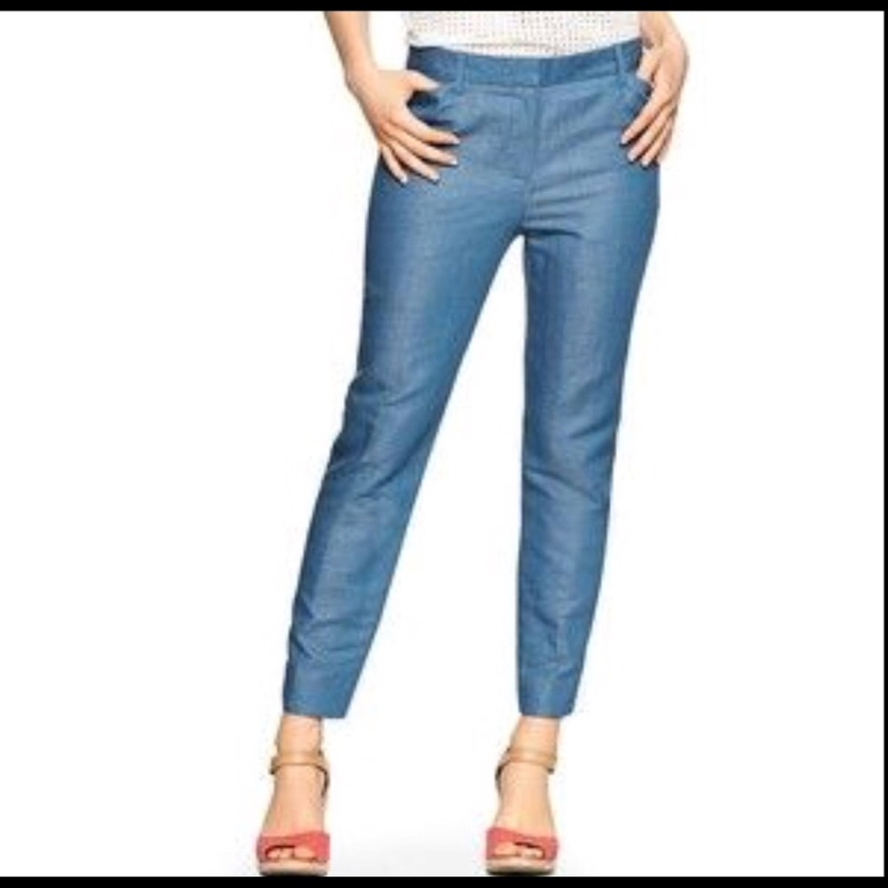 Slim Crop Denim Gap Pants